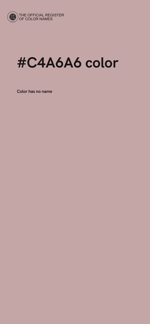 #C4A6A6 color image