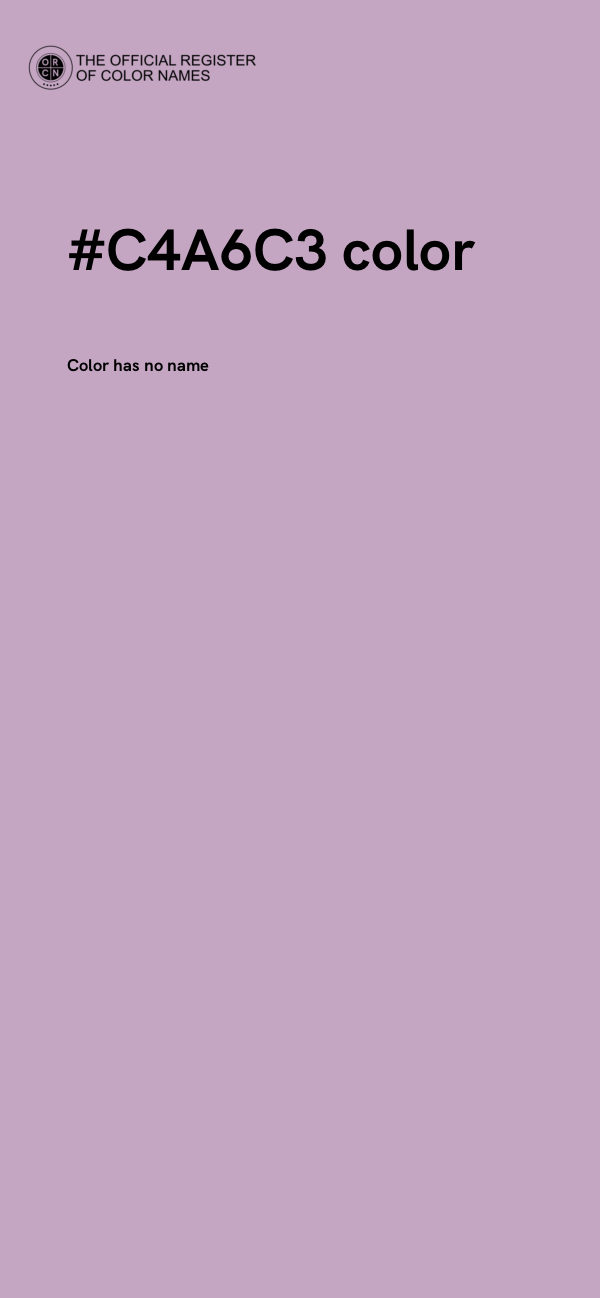 #C4A6C3 color image