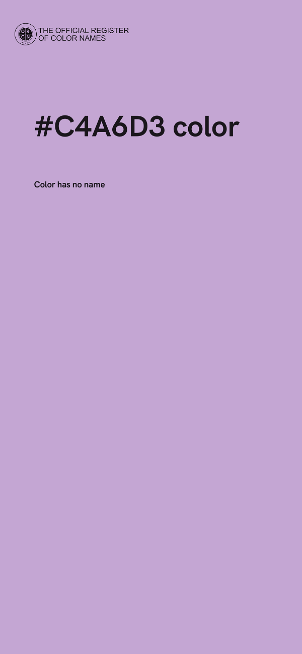 #C4A6D3 color image
