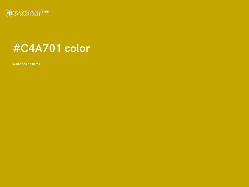#C4A701 color image