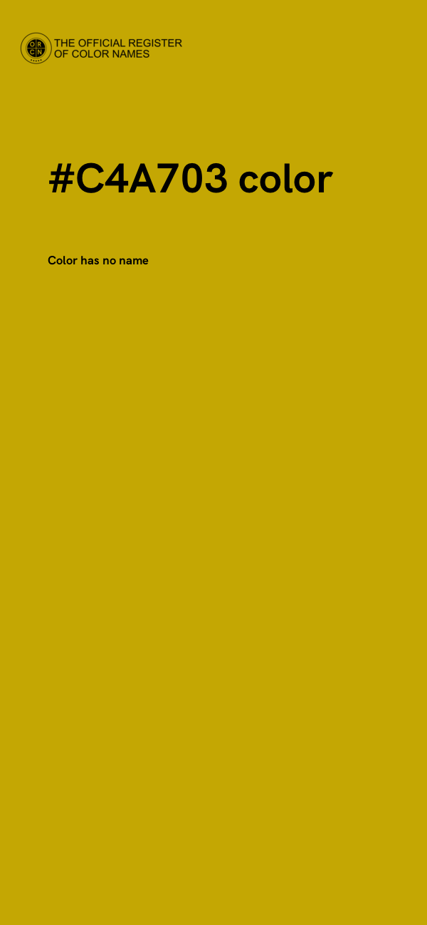#C4A703 color image