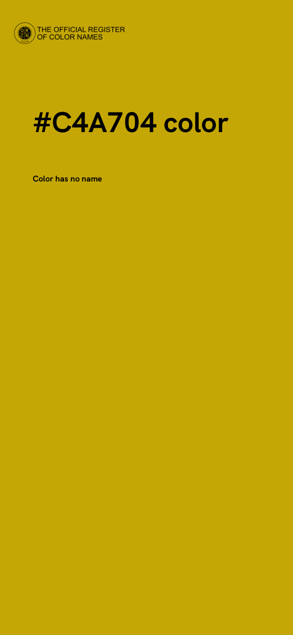 #C4A704 color image