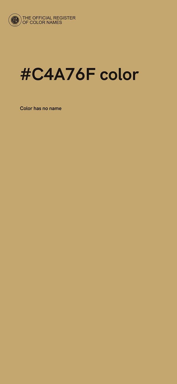 #C4A76F color image