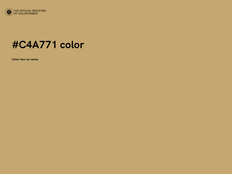 #C4A771 color image
