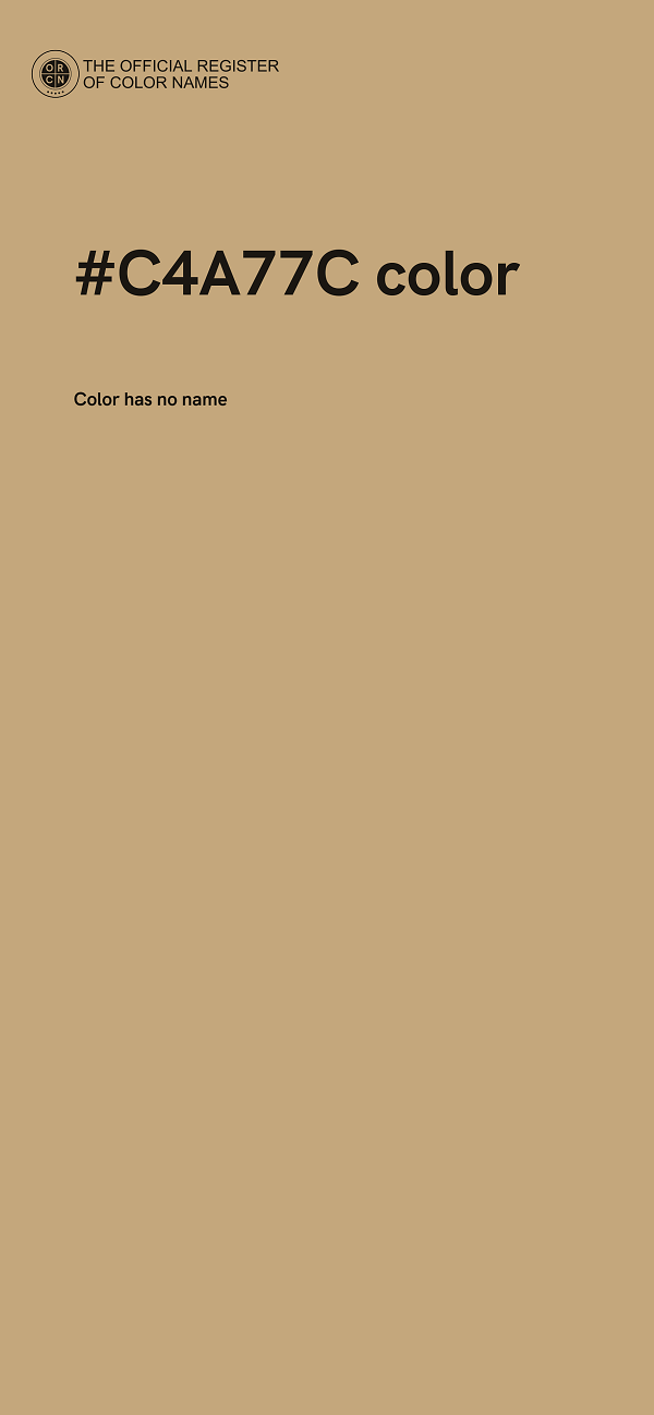 #C4A77C color image