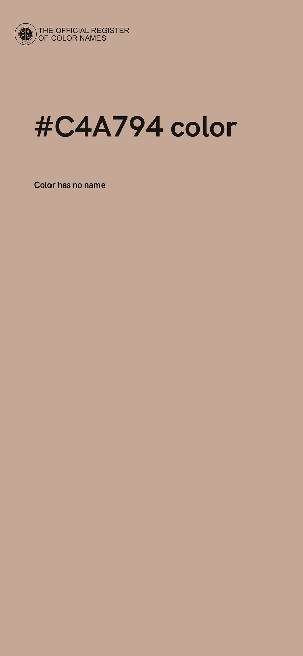 #C4A794 color image