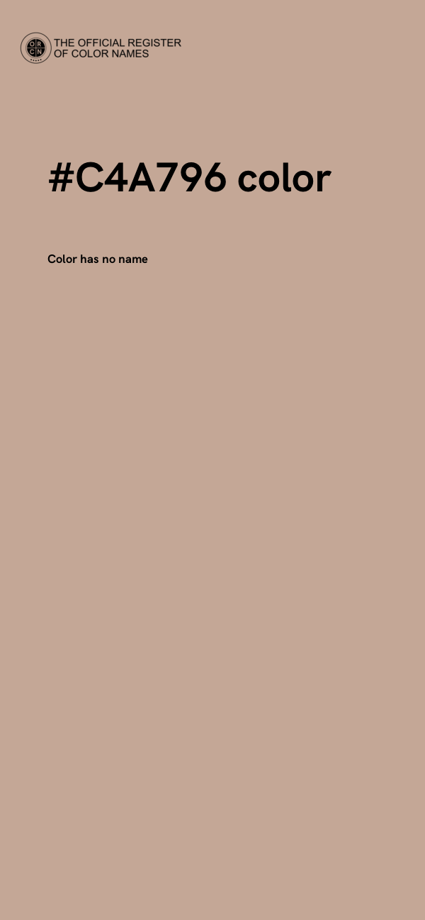 #C4A796 color image