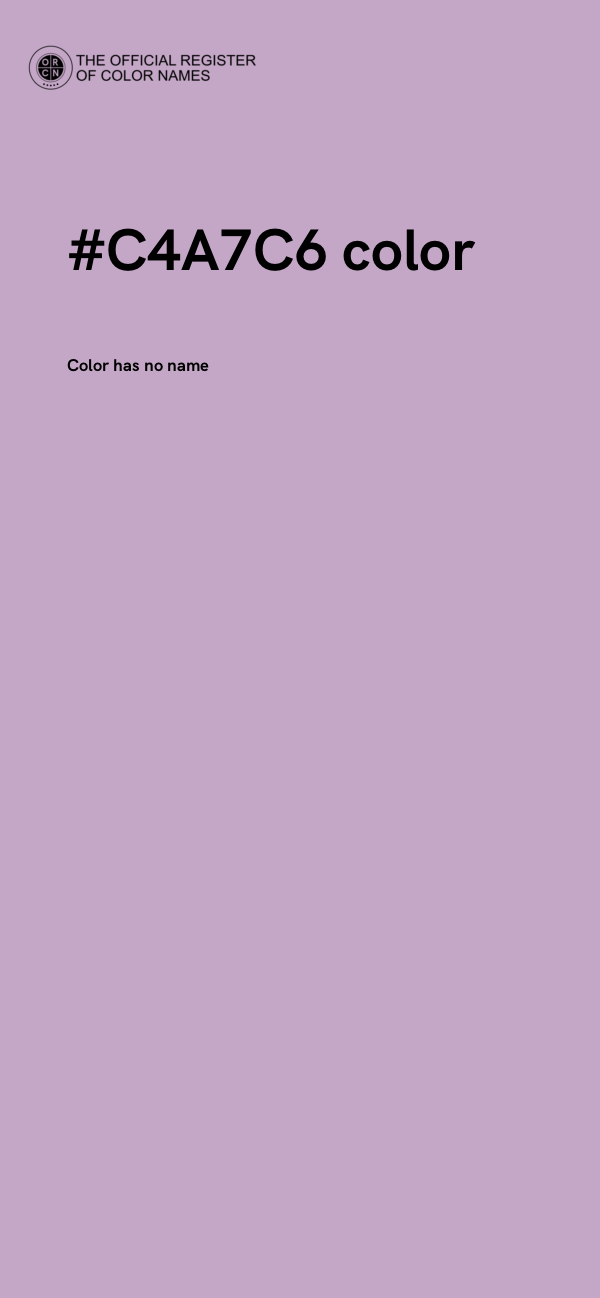 #C4A7C6 color image