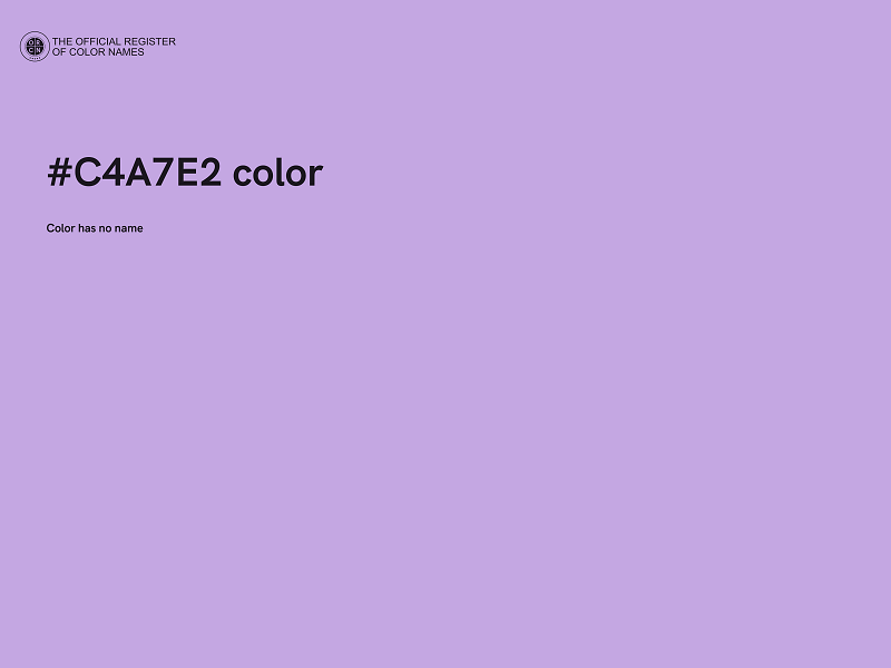 #C4A7E2 color image