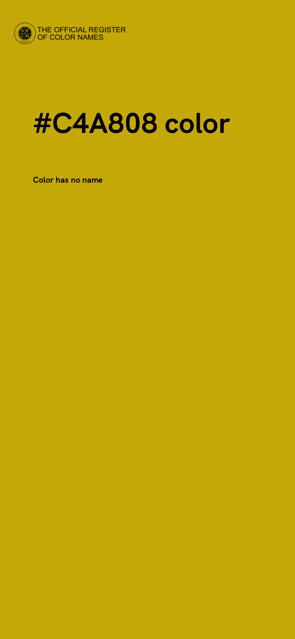 #C4A808 color image