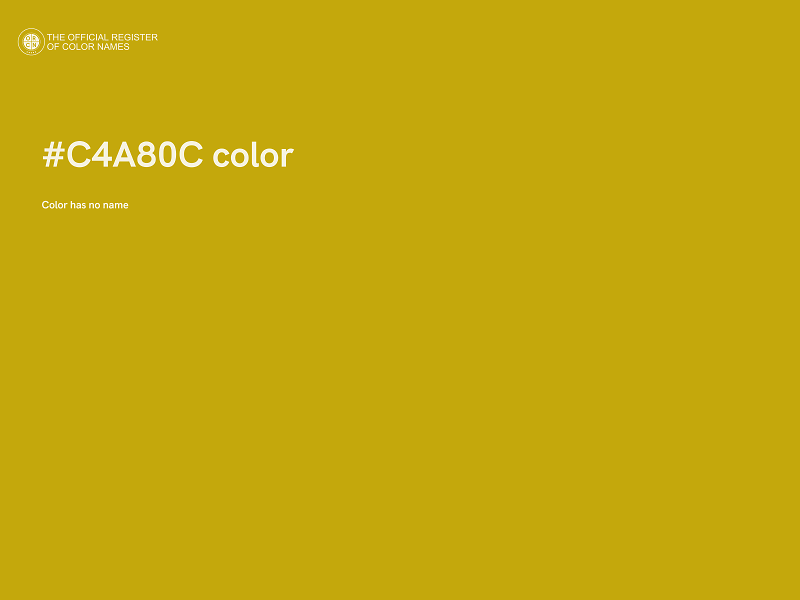 #C4A80C color image