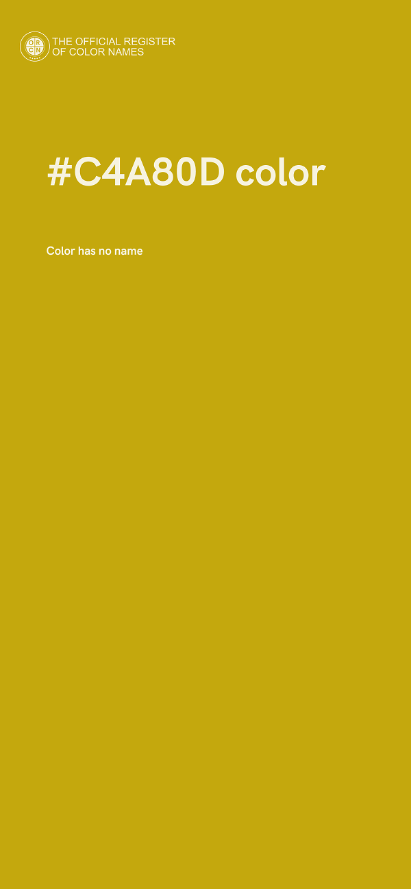 #C4A80D color image