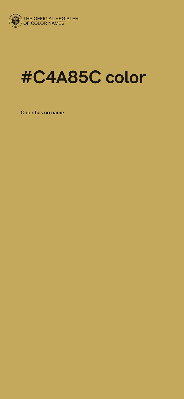 #C4A85C color image