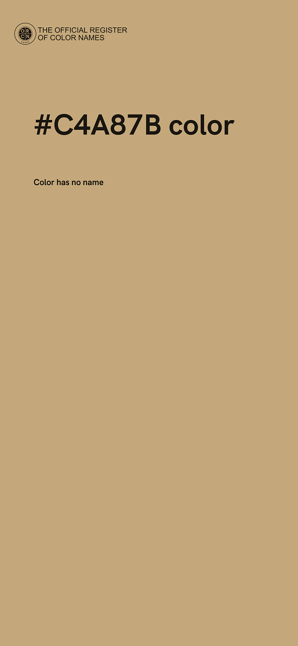 #C4A87B color image