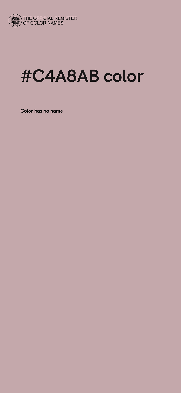 #C4A8AB color image