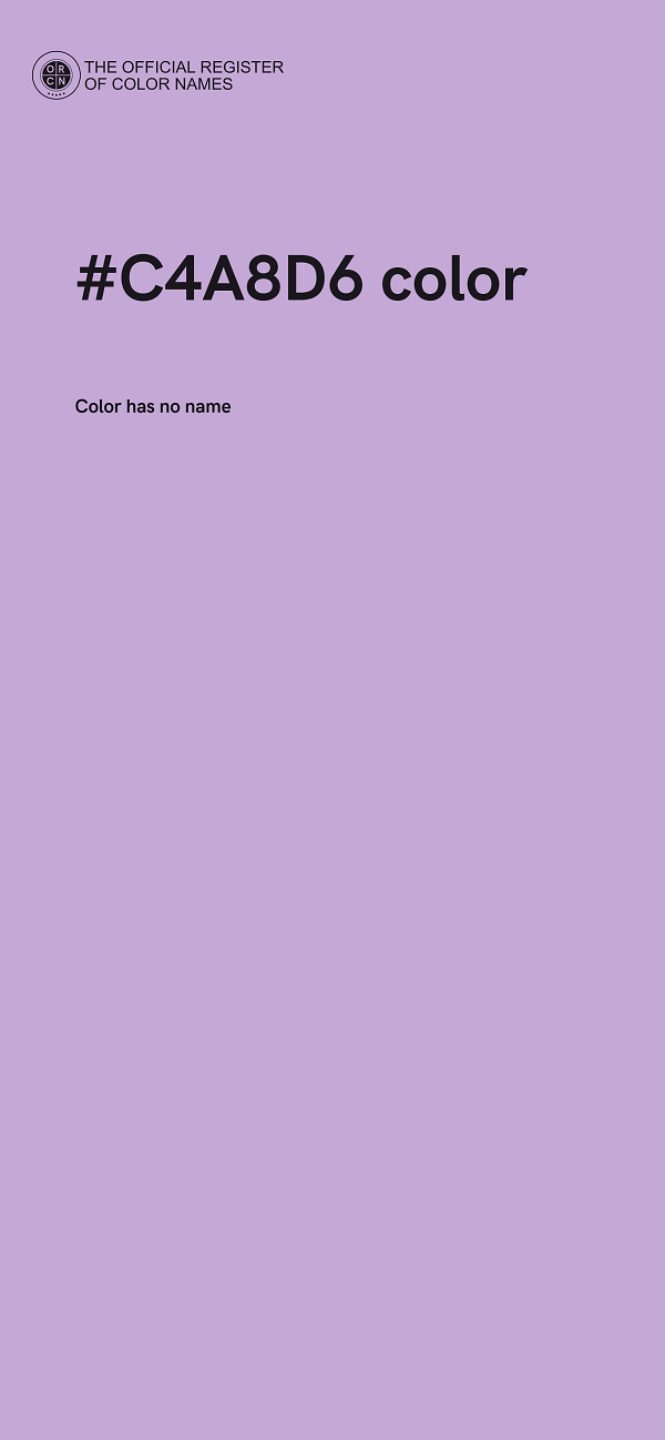 #C4A8D6 color image