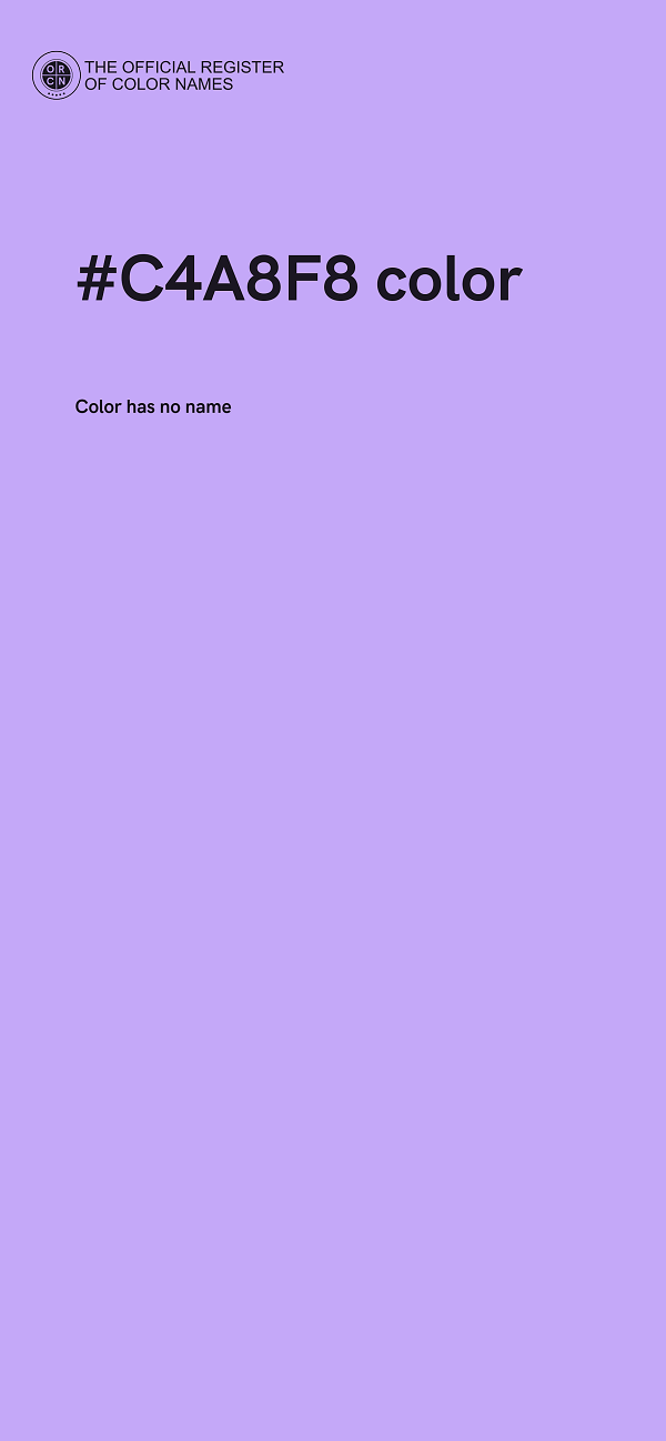 #C4A8F8 color image