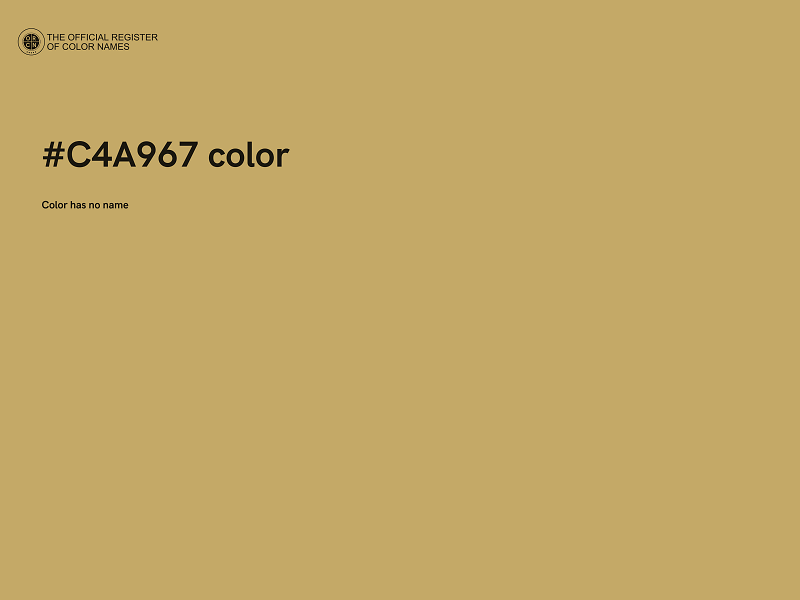 #C4A967 color image