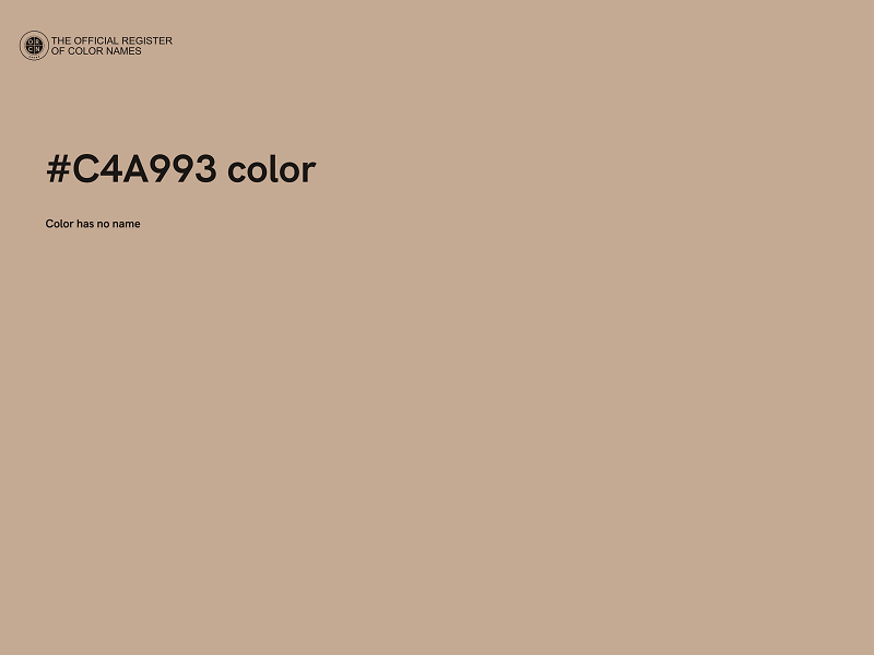 #C4A993 color image