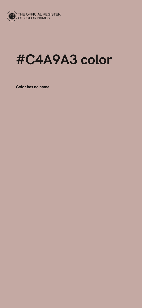 #C4A9A3 color image