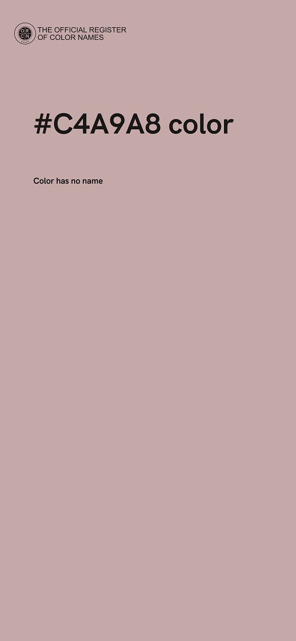 #C4A9A8 color image
