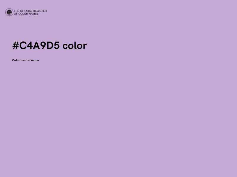 #C4A9D5 color image
