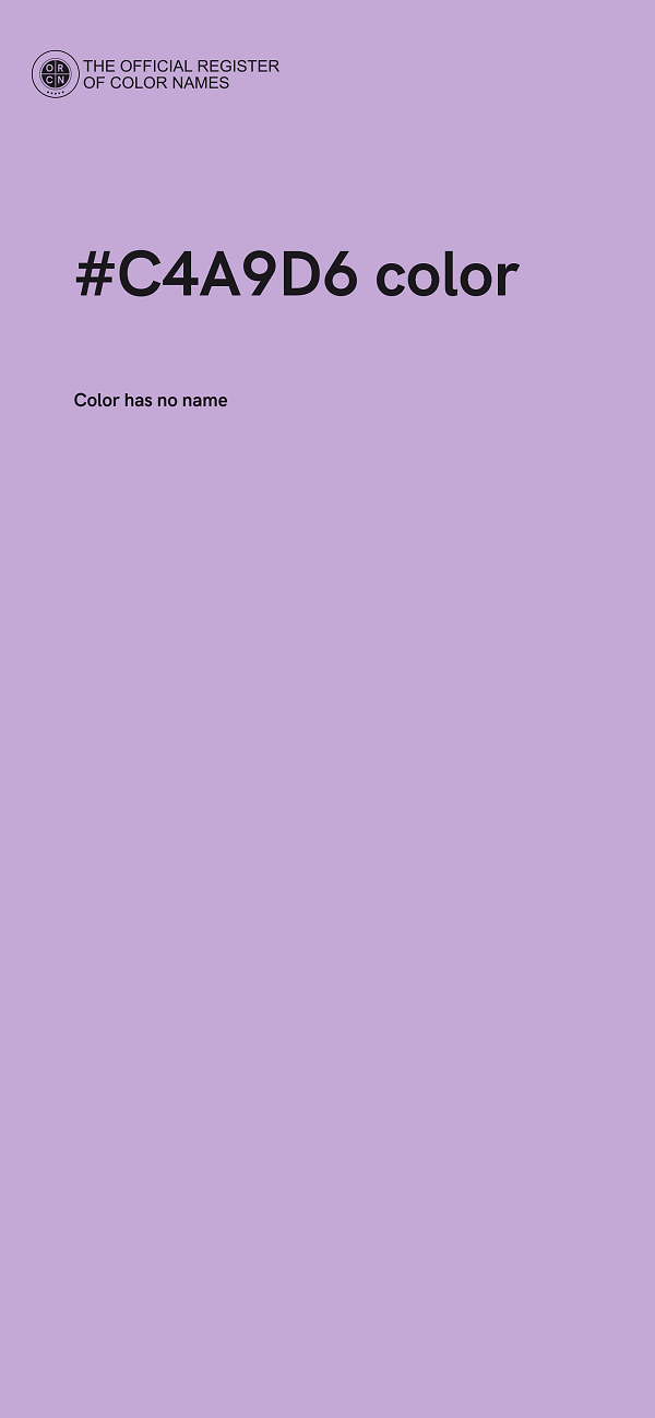 #C4A9D6 color image