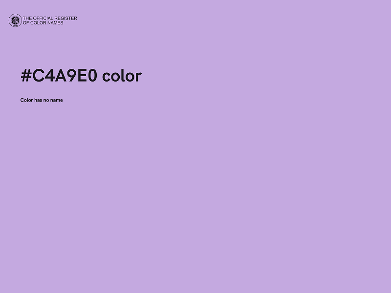 #C4A9E0 color image