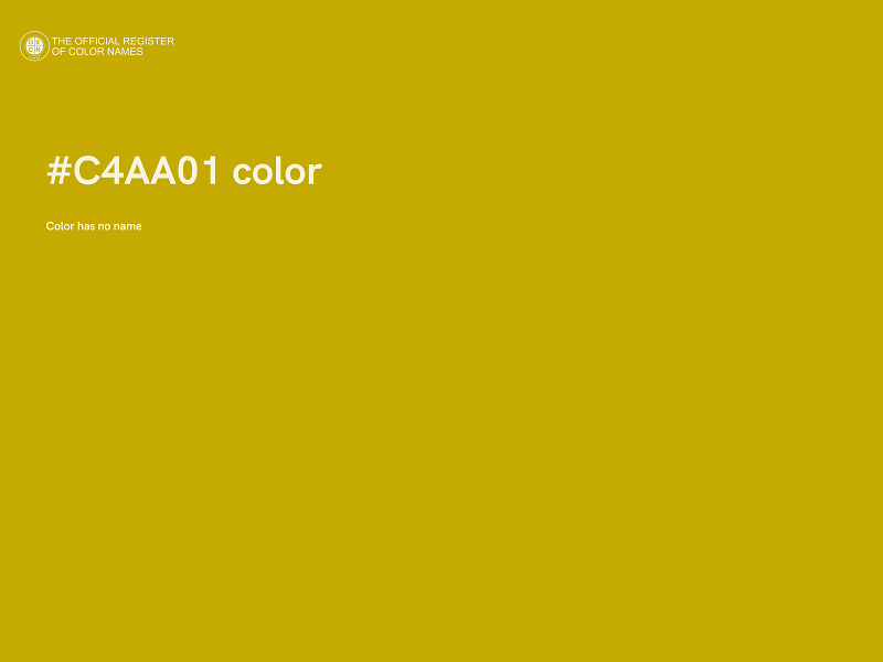 #C4AA01 color image
