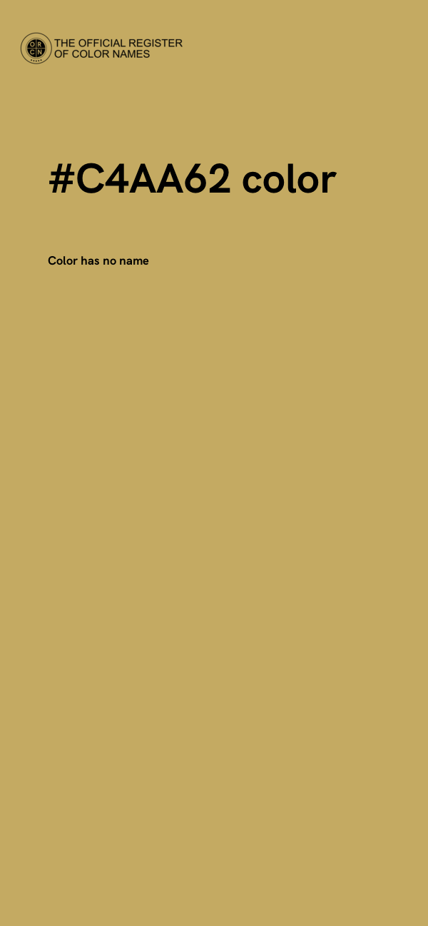 #C4AA62 color image