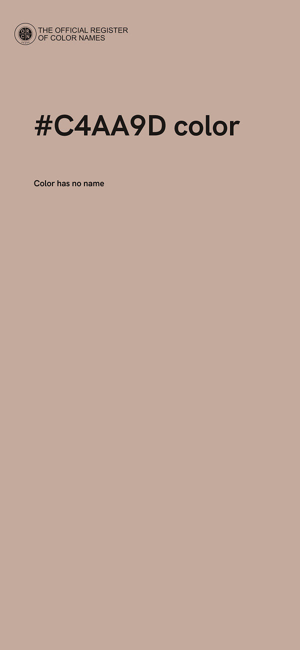 #C4AA9D color image