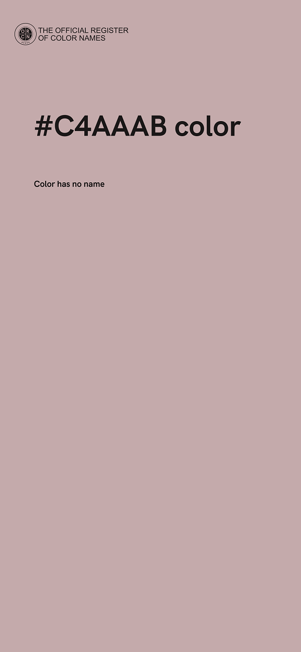 #C4AAAB color image