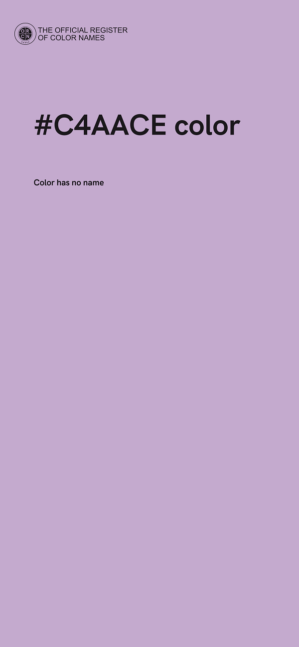 #C4AACE color image