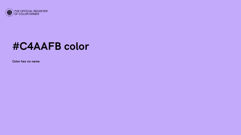 #C4AAFB color image