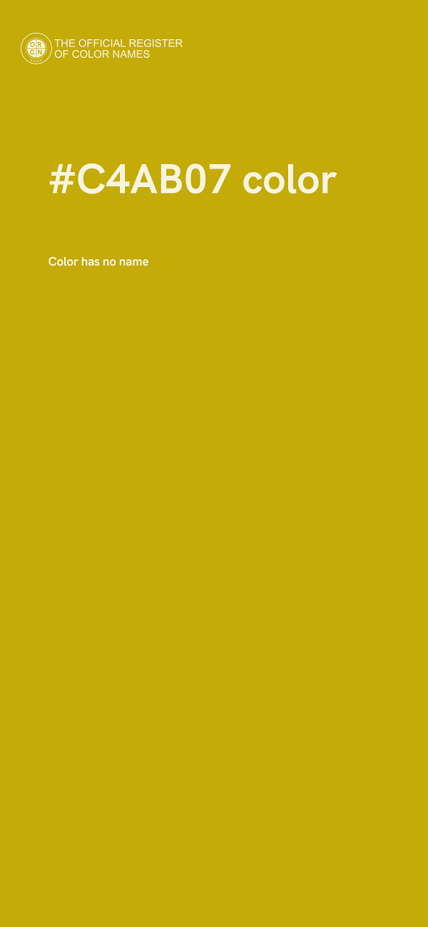 #C4AB07 color image