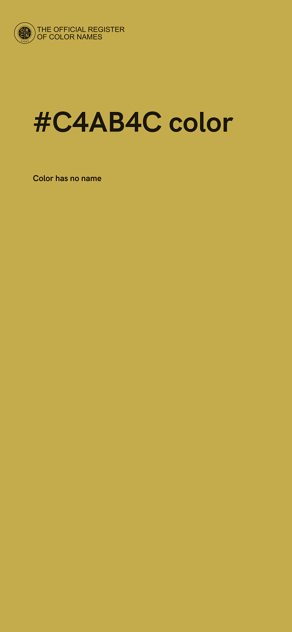 #C4AB4C color image