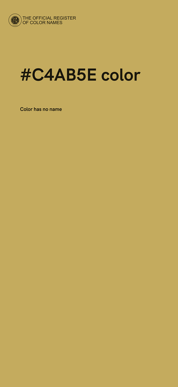 #C4AB5E color image