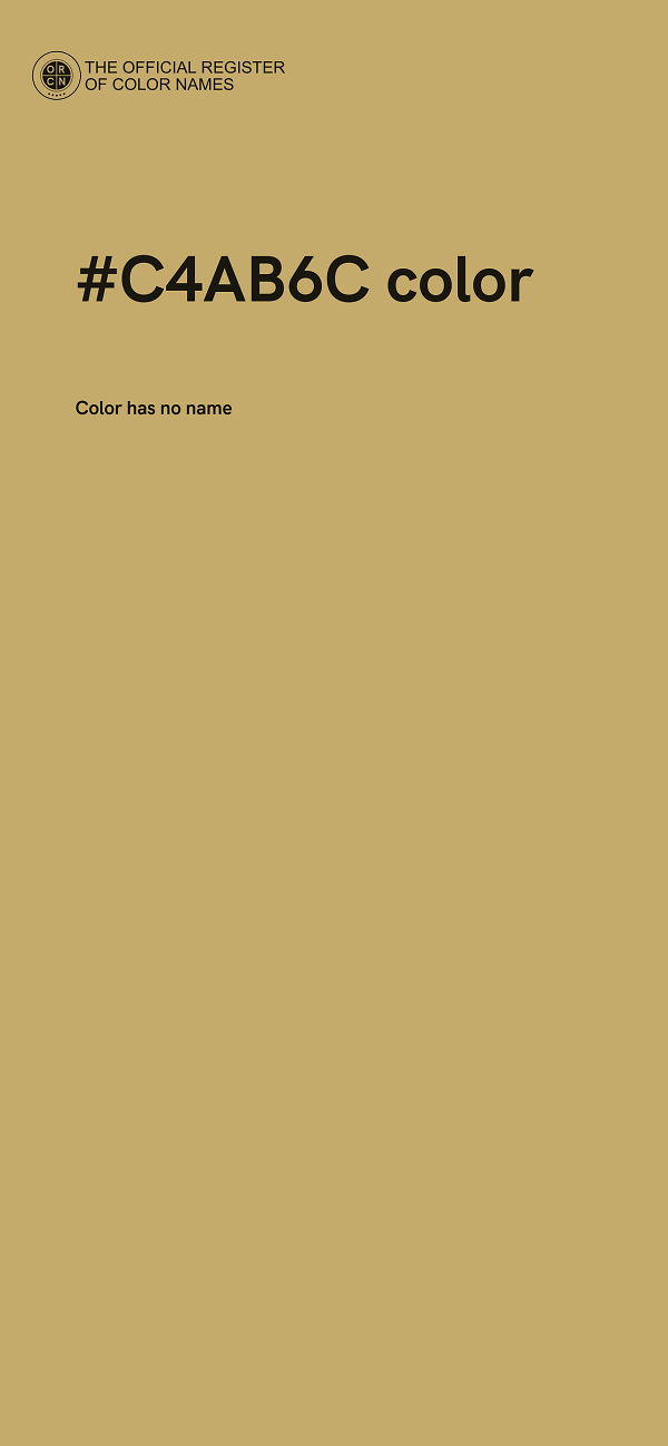 #C4AB6C color image