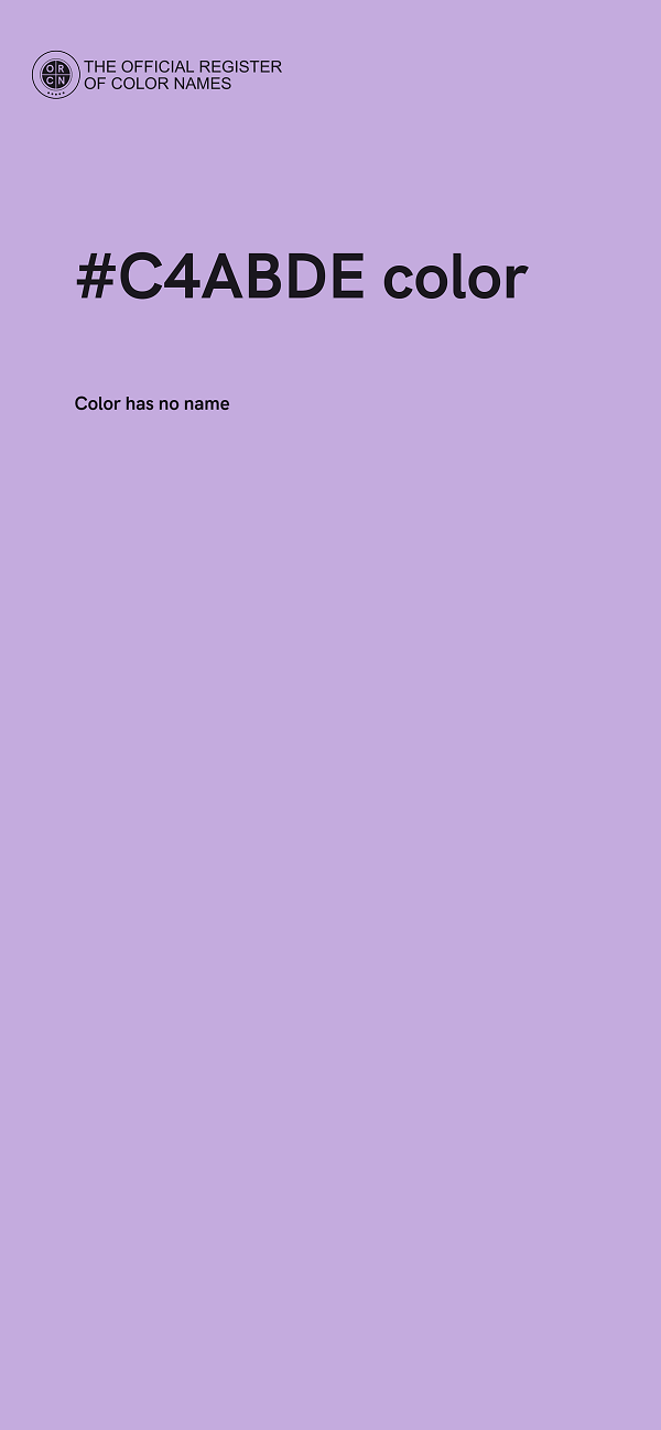 #C4ABDE color image