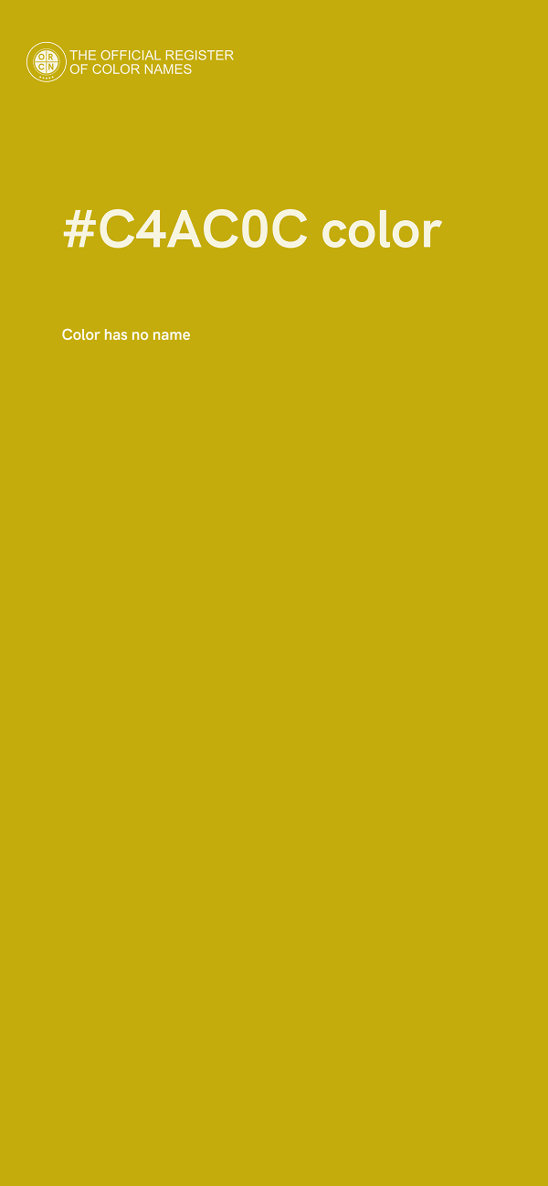 #C4AC0C color image