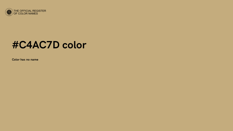 #C4AC7D color image
