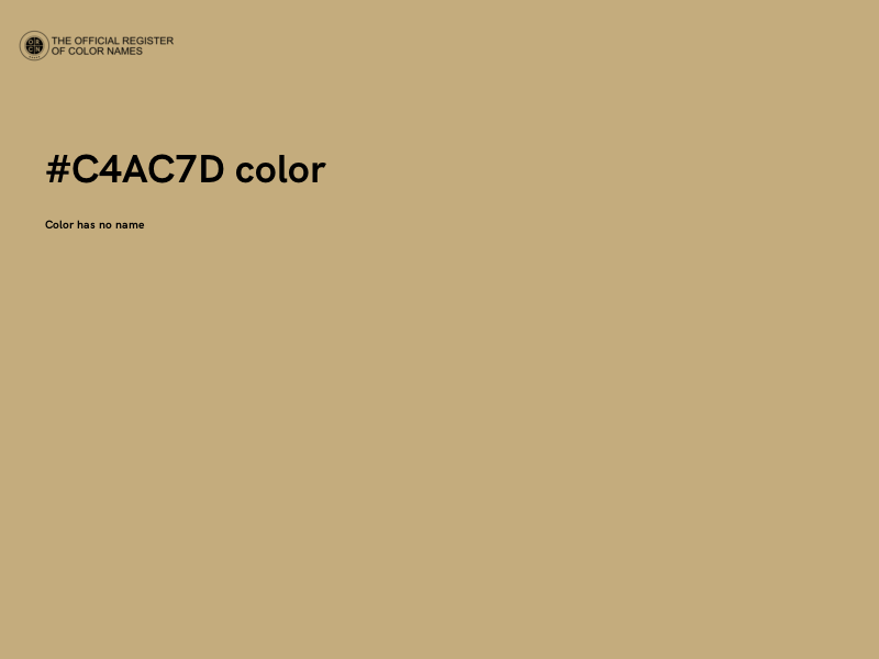 #C4AC7D color image