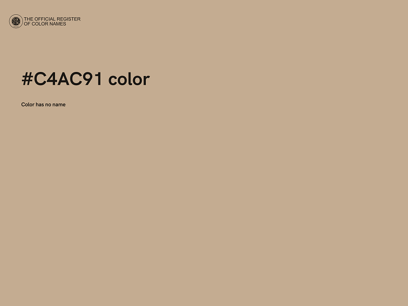 #C4AC91 color image