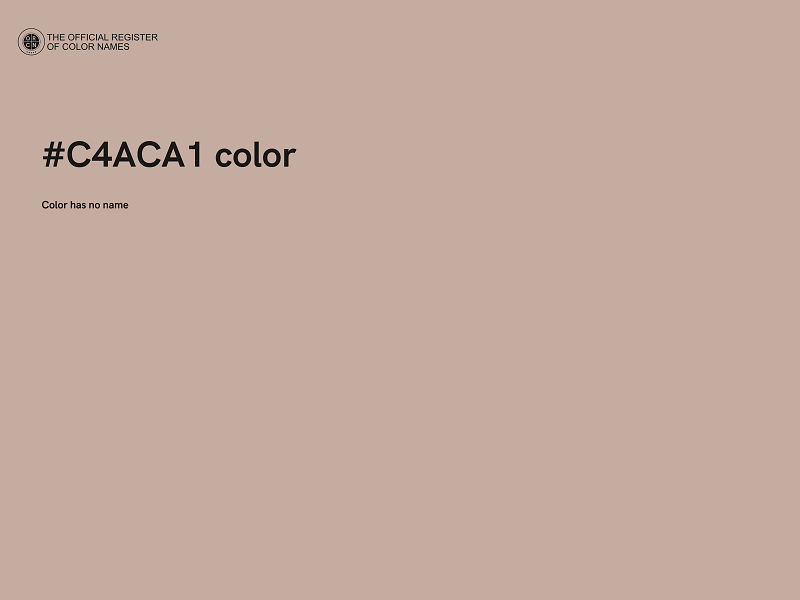 #C4ACA1 color image