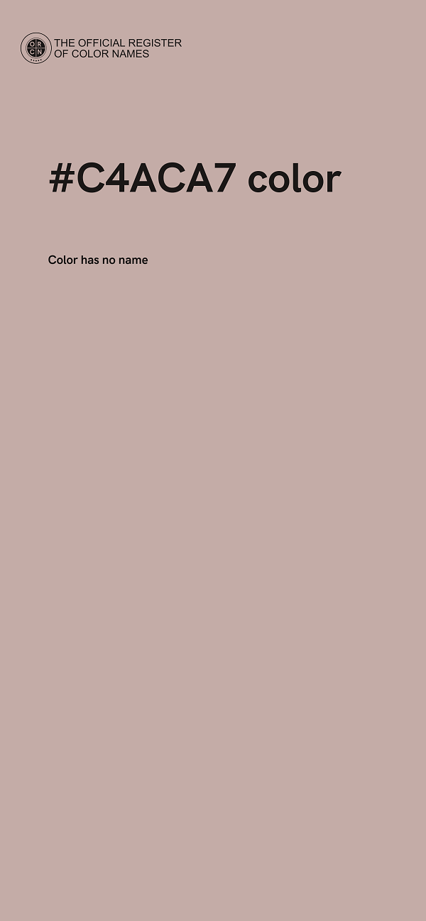#C4ACA7 color image
