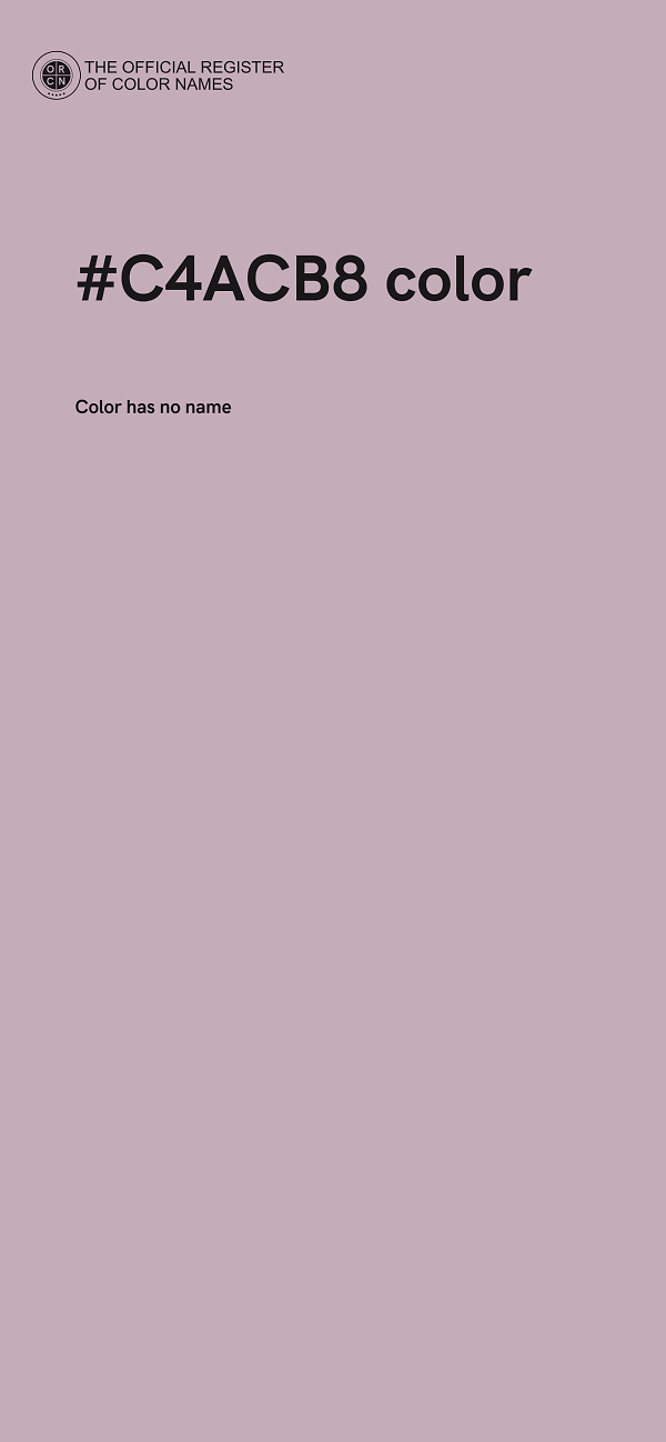 #C4ACB8 color image