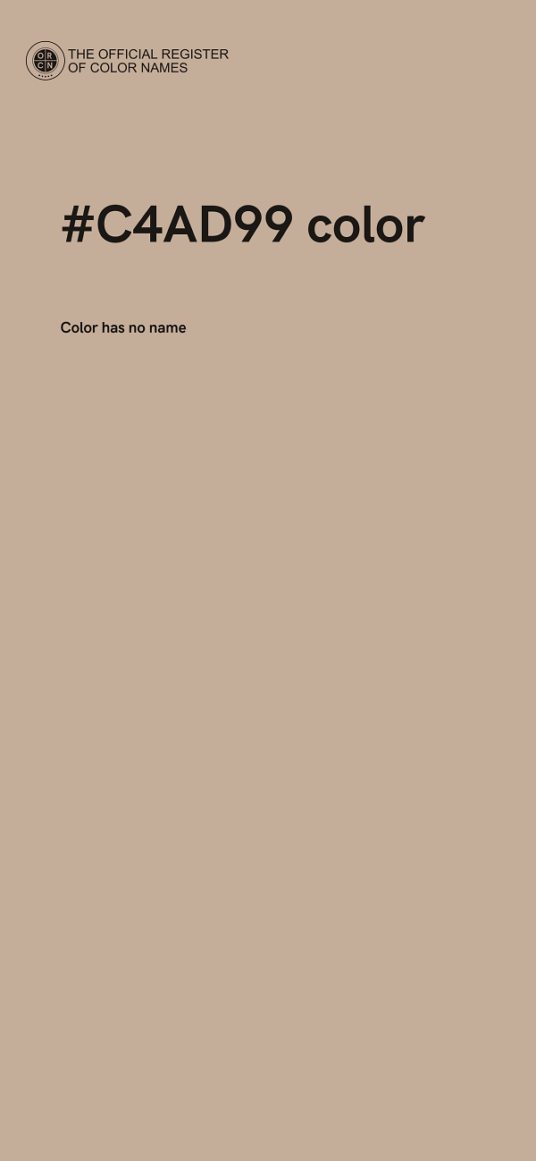 #C4AD99 color image