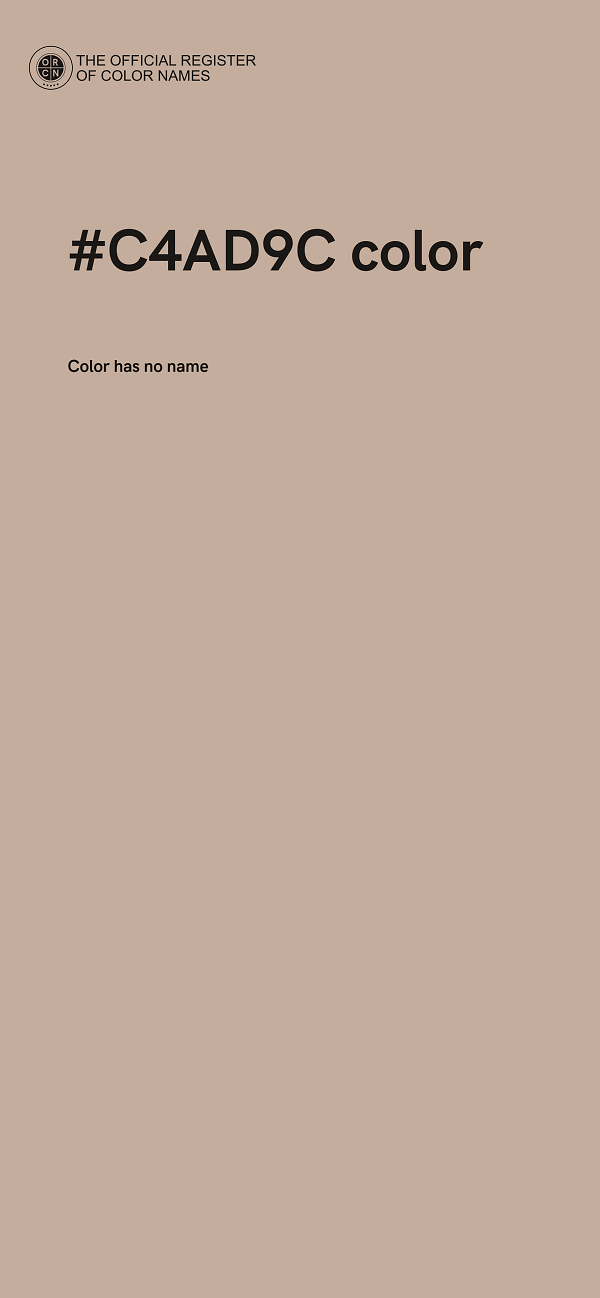 #C4AD9C color image
