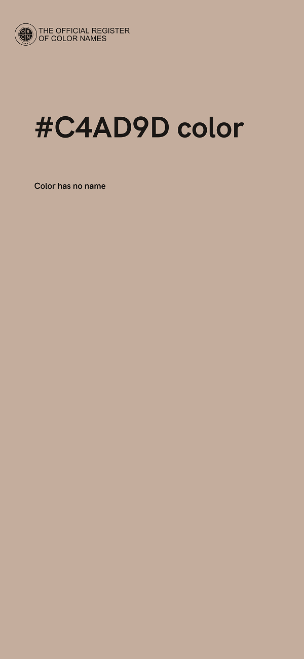 #C4AD9D color image