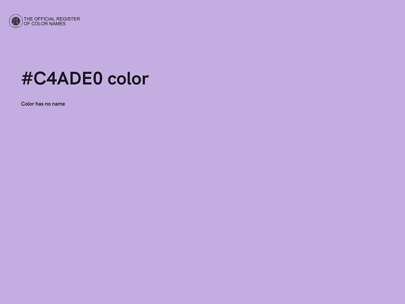 #C4ADE0 color image